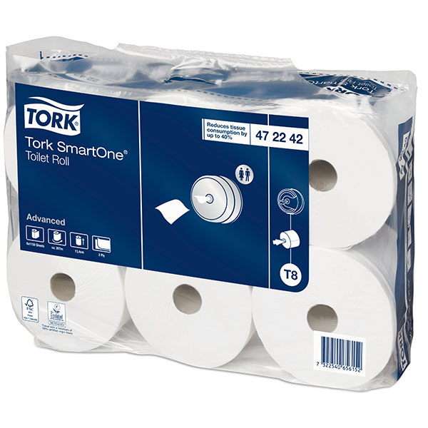 TORK T8 SMART ONE TOALET PAPIR 207M 6/1 - gallery image TORK T8 SMART ONE TOALET PAPIR 207M 6/1 gallery image