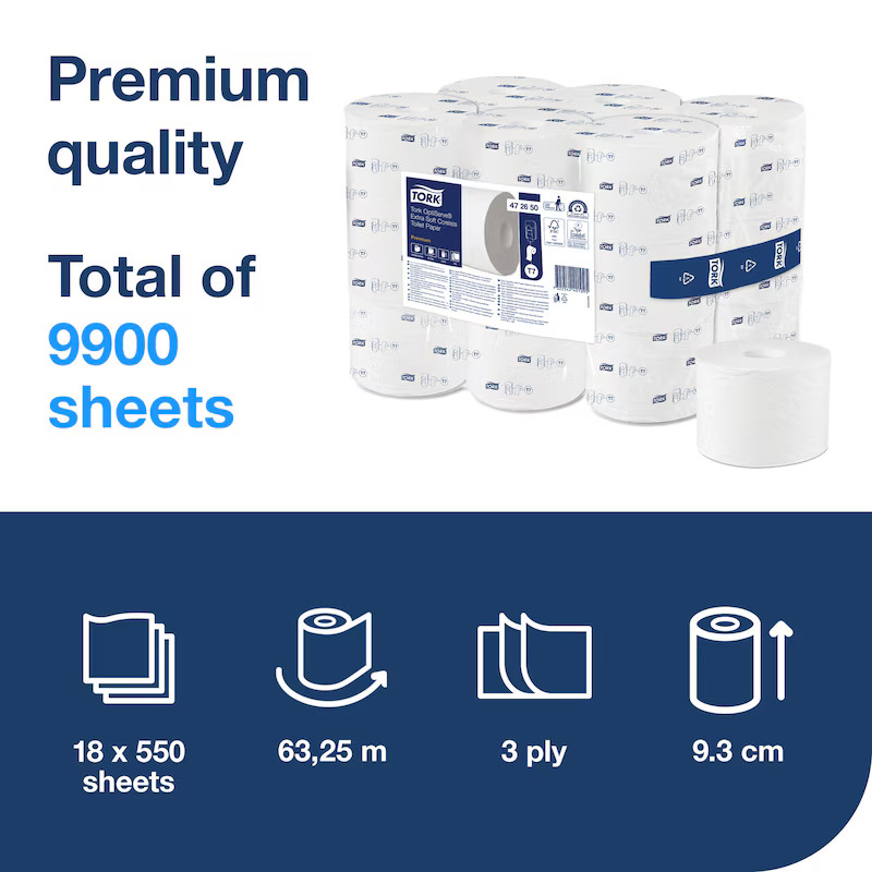 TORK T7 CORELESS PREMIUM EXTRA SOFT TOALET PAPIR 18/1 - gallery image TORK T7 CORELESS PREMIUM EXTRA SOFT TOALET PAPIR 18/1 gallery image