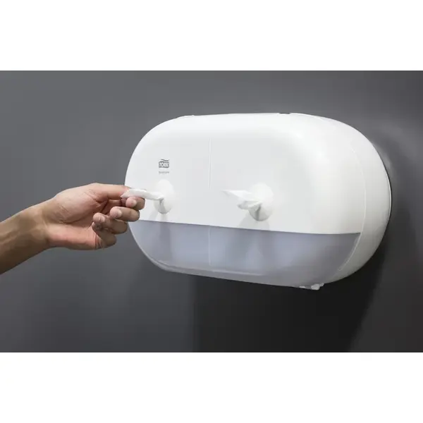 TORK T9 SMART ONE TWIN DISPENZER ZA DVE ROLNE TOALET PAPIRA BELI - gallery image TORK T9 SMART ONE TWIN DISPENZER ZA DVE ROLNE TOALET PAPIRA BELI gallery image